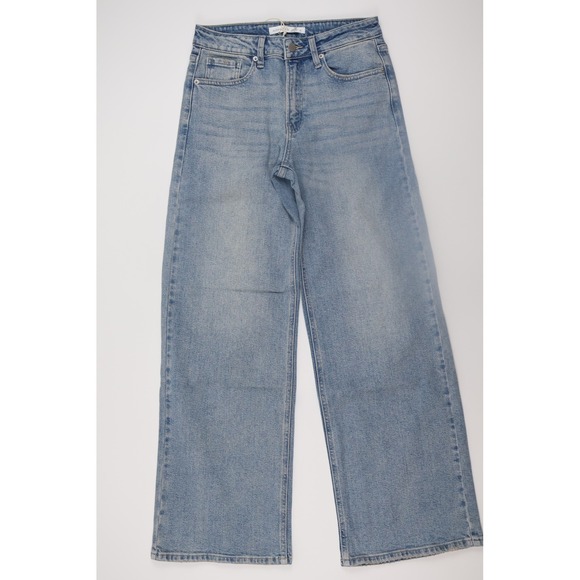 Altar'd State Denim - Altar'd State Wide Leg Jeans 6 Light Wash Denim Casual High Rise